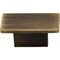 Jeffrey Alexander 1-9/16" Overall Length Antique Brushed Satin Brass Rectangle Mirada Cabinet Knob 81021ABSB - alternate 2